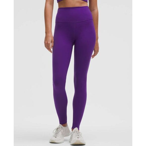 (14) NWT Lululemon Wunder Train High Rise 28'' College Purple - Picture 1 of 9